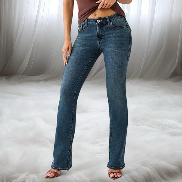True Religion Bella Blue Boot Cut Jeans - Picture 1 of 8